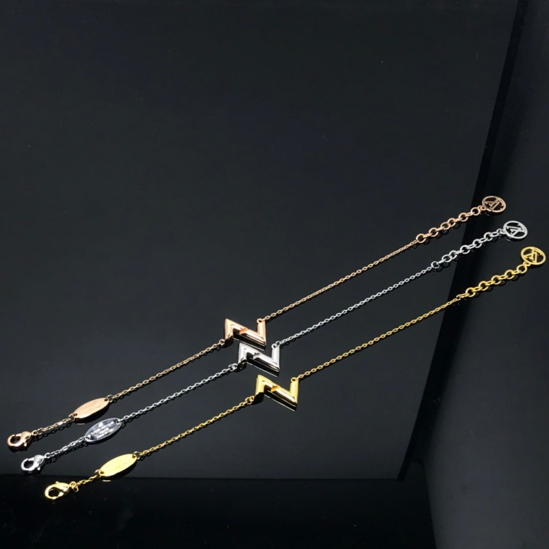 [Lumi Jewelry]VOLT LV LOGO BRACELET