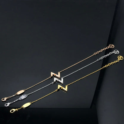 [Lumi Jewelry]VOLT LV LOGO BRACELET