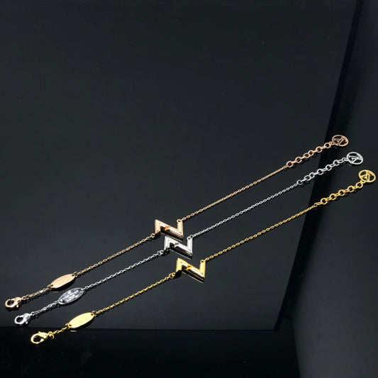 [Lumi Jewelry]VOLT LV LOGO BRACELET