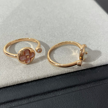 [Lumi Jewelry]SUN 1 DIAMOND PINK MOP RING