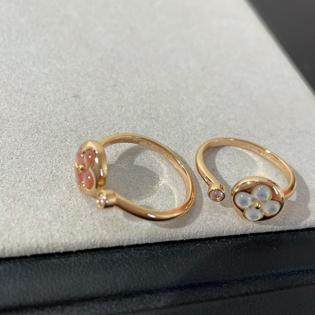 [Lumi Jewelry]SUN 1 DIAMOND PINK MOP RING