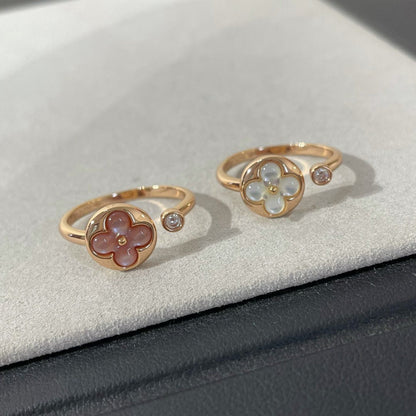 [Lumi Jewelry]SUN 1 DIAMOND PINK MOP RING