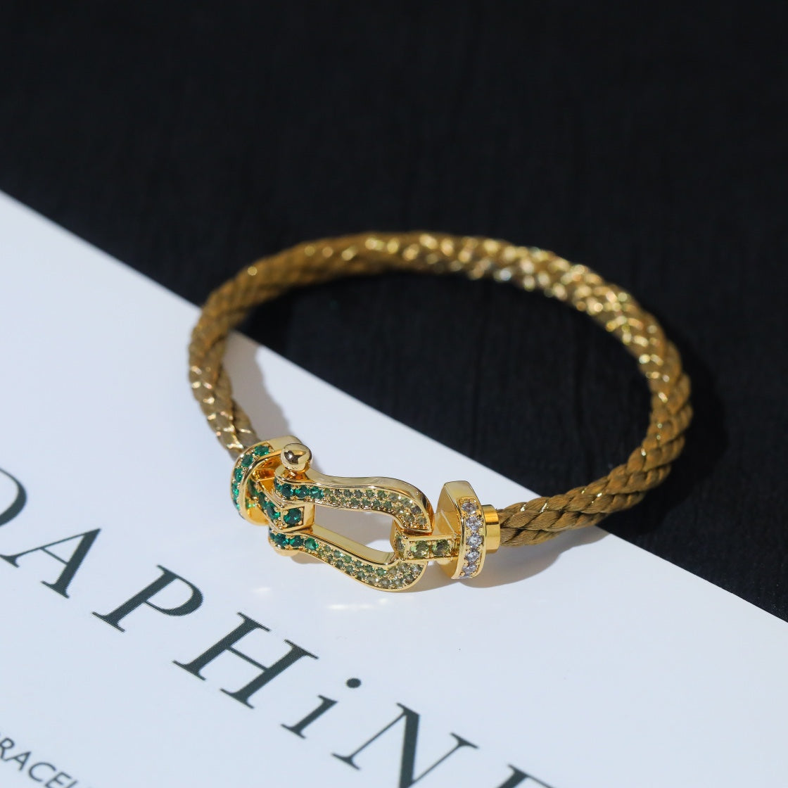 [Lumi Jewelry]FORCE 10 GOLD GREEN DIAMOND PAVED