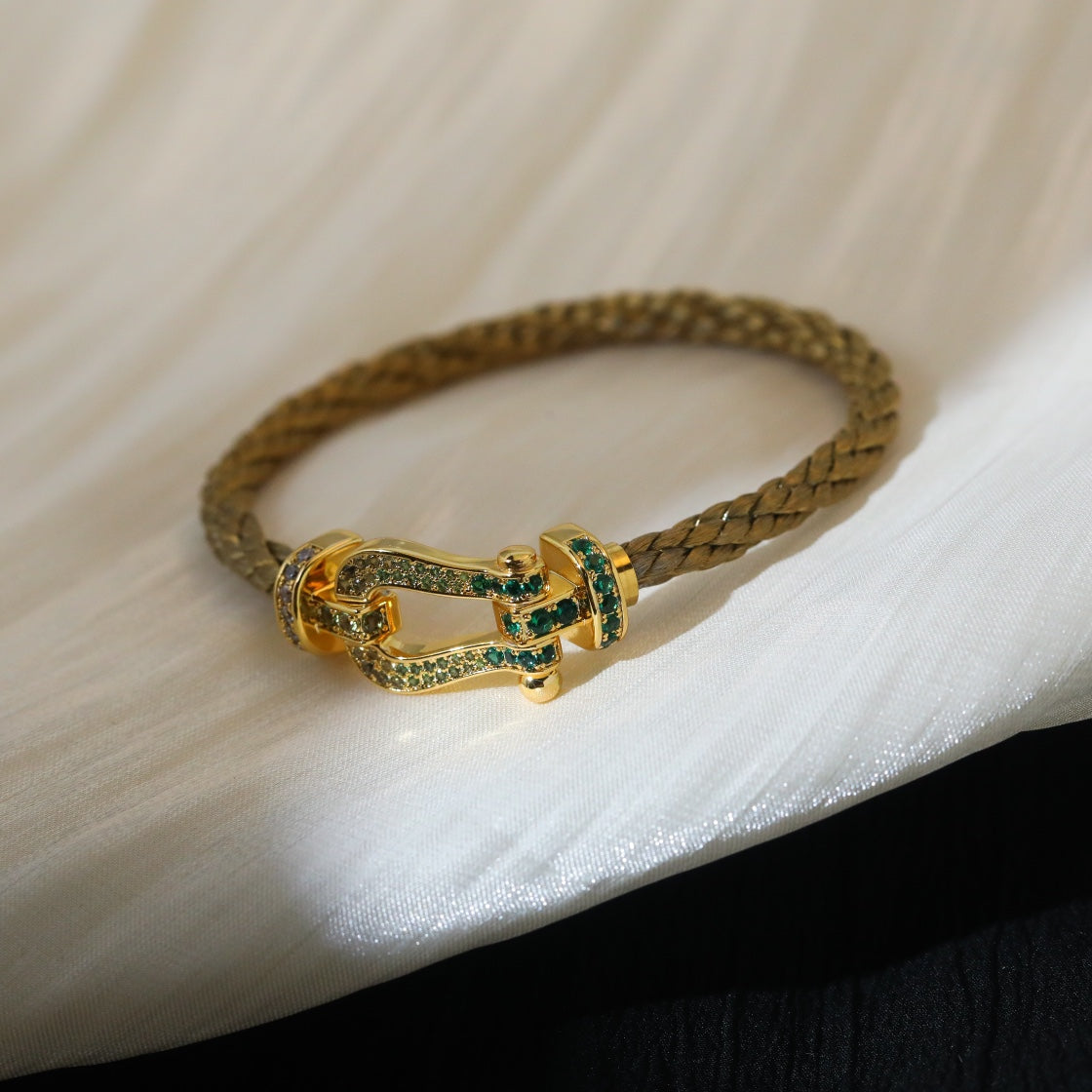 [Lumi Jewelry]FORCE 10 GOLD GREEN DIAMOND PAVED
