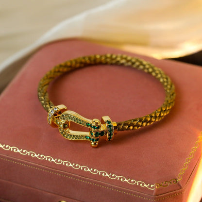 [Lumi Jewelry]FORCE 10 GOLD GREEN DIAMOND PAVED