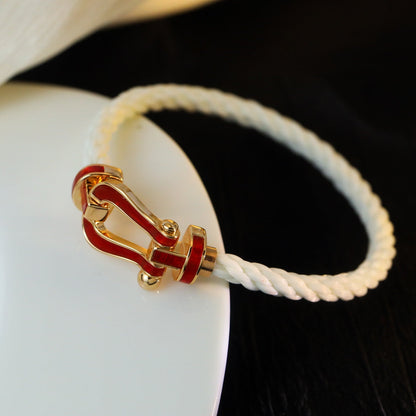 [Lumi Jewelry]FORCE 10 WHITE TEXTILE DIAMOND PAVED