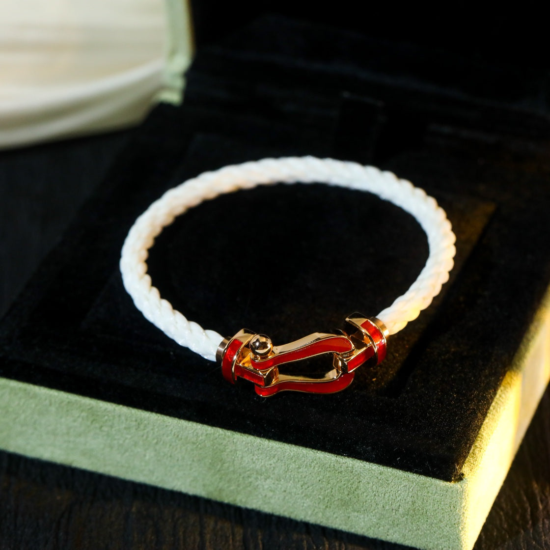[Lumi Jewelry]FORCE 10 WHITE TEXTILE DIAMOND PAVED