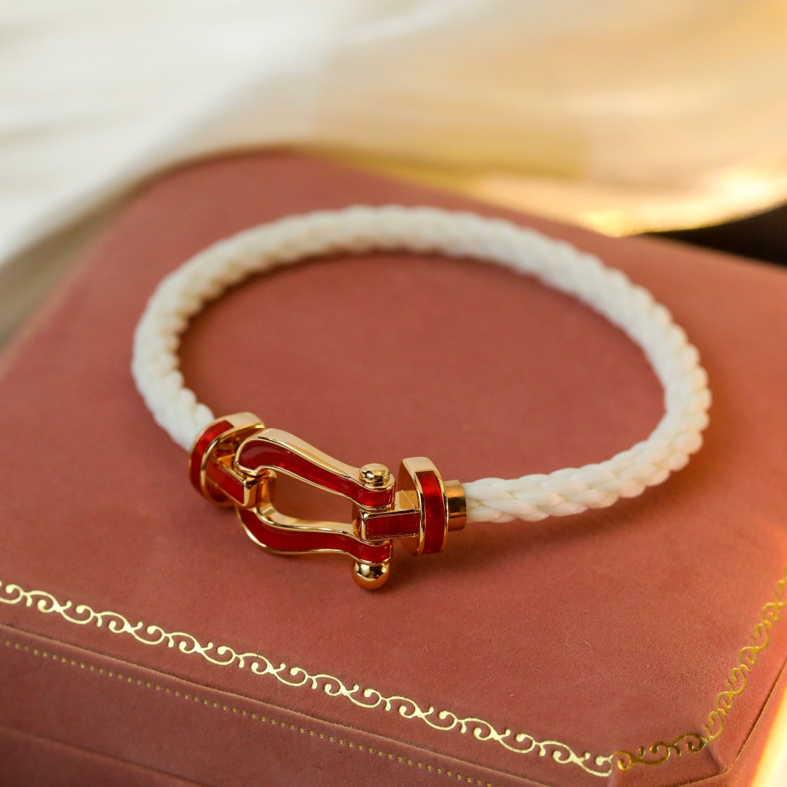[Lumi Jewelry]FORCE 10 WHITE TEXTILE DIAMOND PAVED