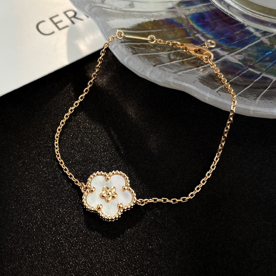 [Lumi Jewelry]LUCKY SPRING ROSE GOLD MOP BRACELET