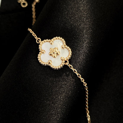 [Lumi Jewelry]LUCKY SPRING ROSE GOLD MOP BRACELET