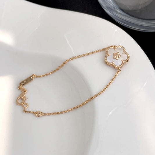[Lumi Jewelry]LUCKY SPRING ROSE GOLD MOP BRACELET
