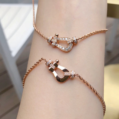 [Lumi Jewelry]FORCE 10 PINK GOLD DIAMOND NECKLACE