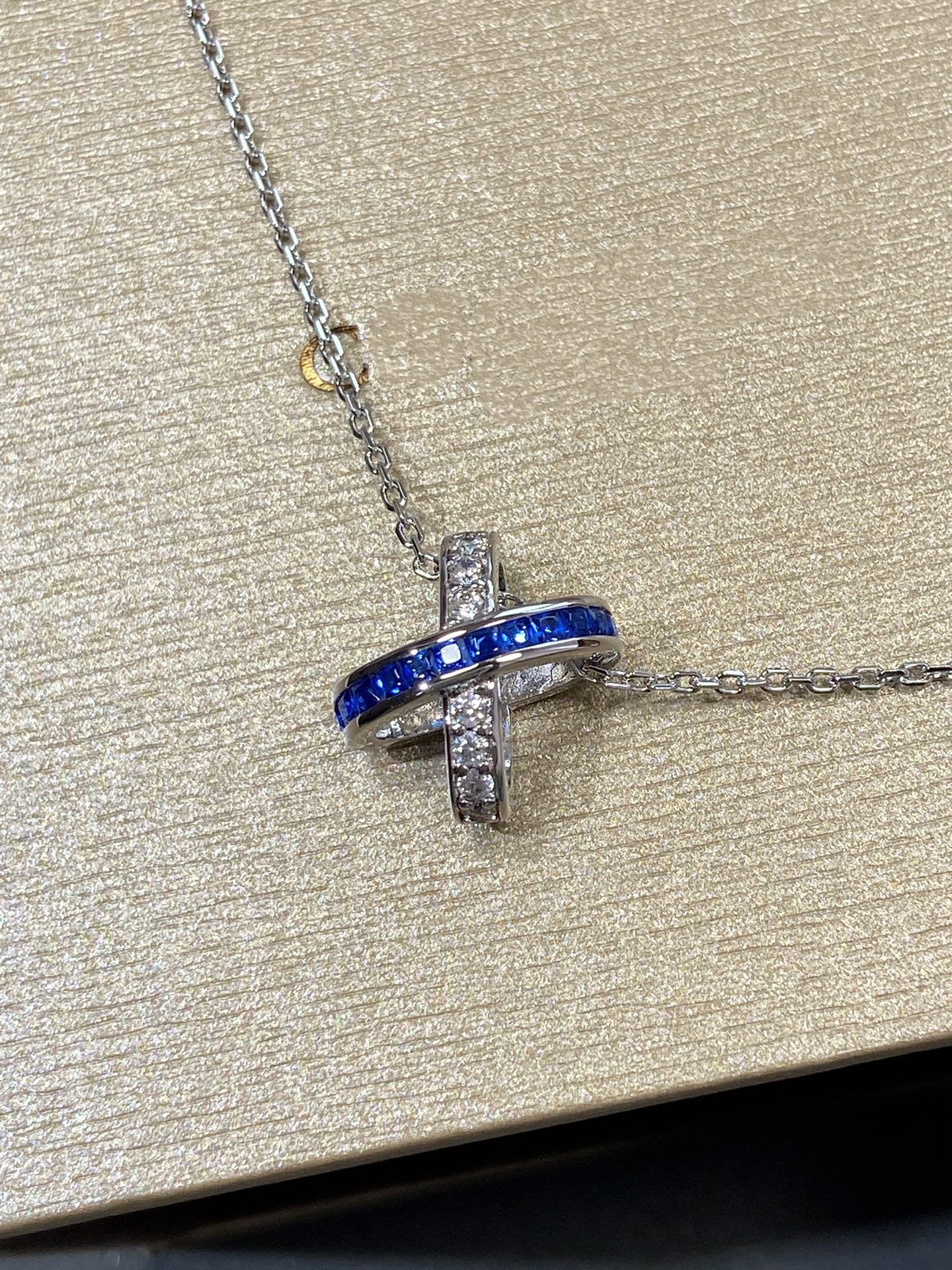[Lumi Jewelry]LIENS DIAMOND SILVER NECKLACE