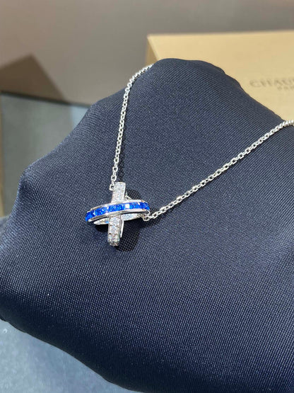 [Lumi Jewelry]LIENS DIAMOND SILVER NECKLACE