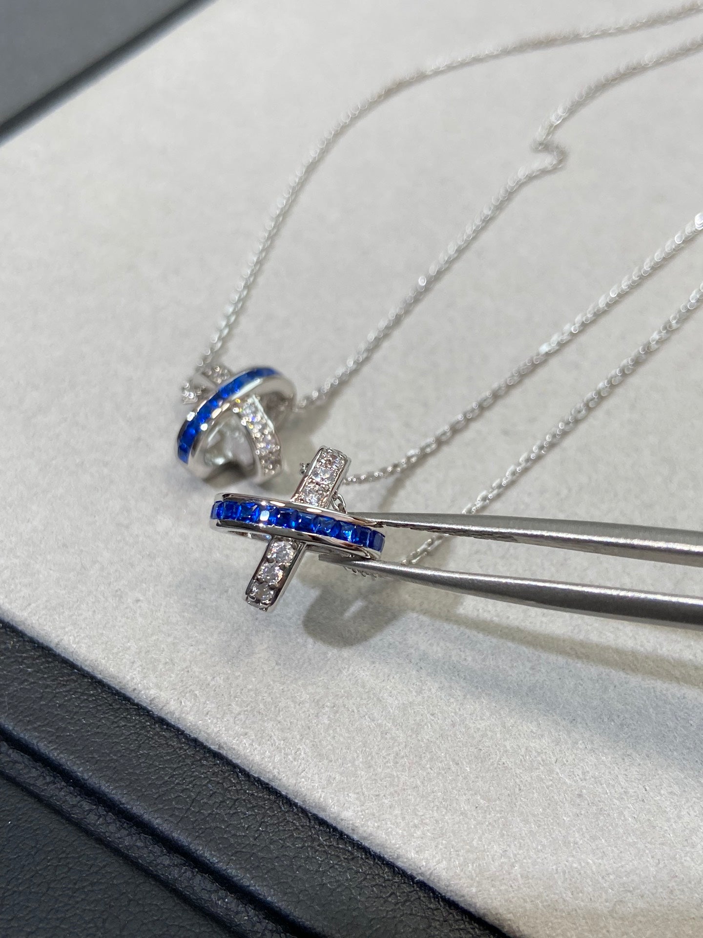 [Lumi Jewelry]LIENS DIAMOND SILVER NECKLACE