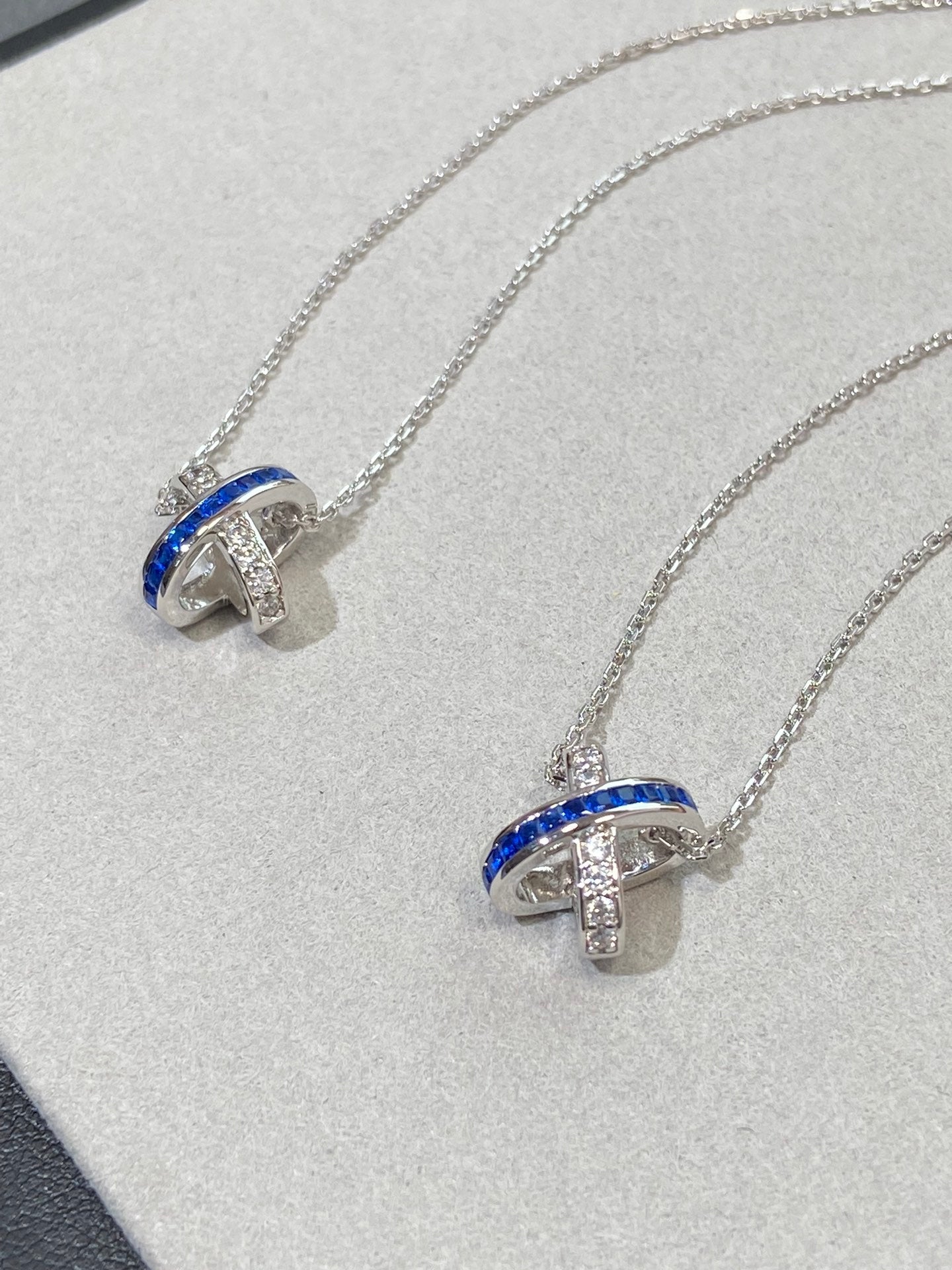 [Lumi Jewelry]LIENS DIAMOND SILVER NECKLACE