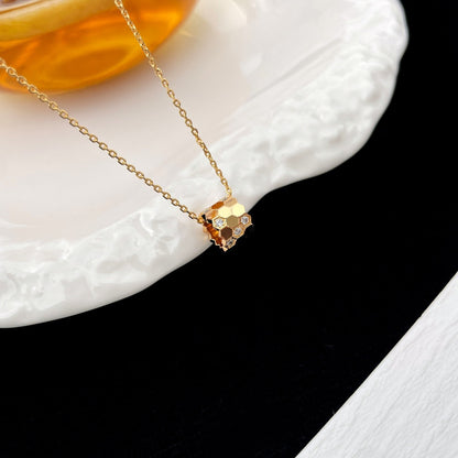 [Lumi Jewelry]BEE MINI PEDANT DIAMOND NECKLACE