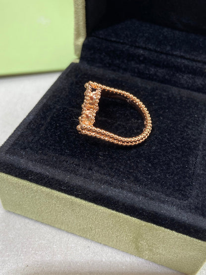 [Lumi Jewelry]CLOVER RIVERSIBLE ROSE GOLD RING