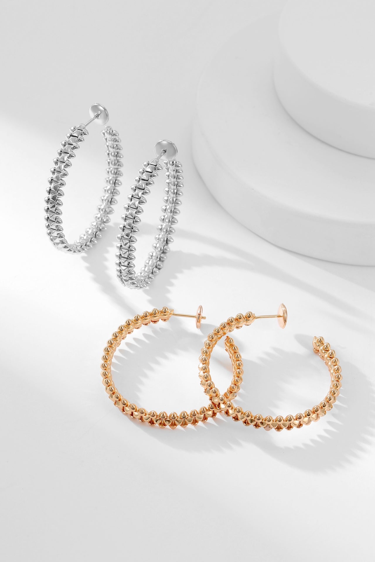 [Lumi Jewelry]CLASH HOOP EARRINGS