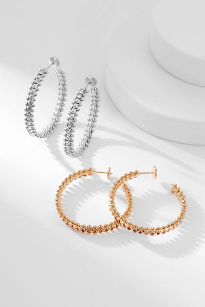 [Lumi Jewelry]CLASH HOOP EARRINGS