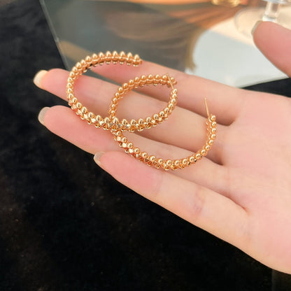 [Lumi Jewelry]CLASH HOOP LARGE EARRINGS