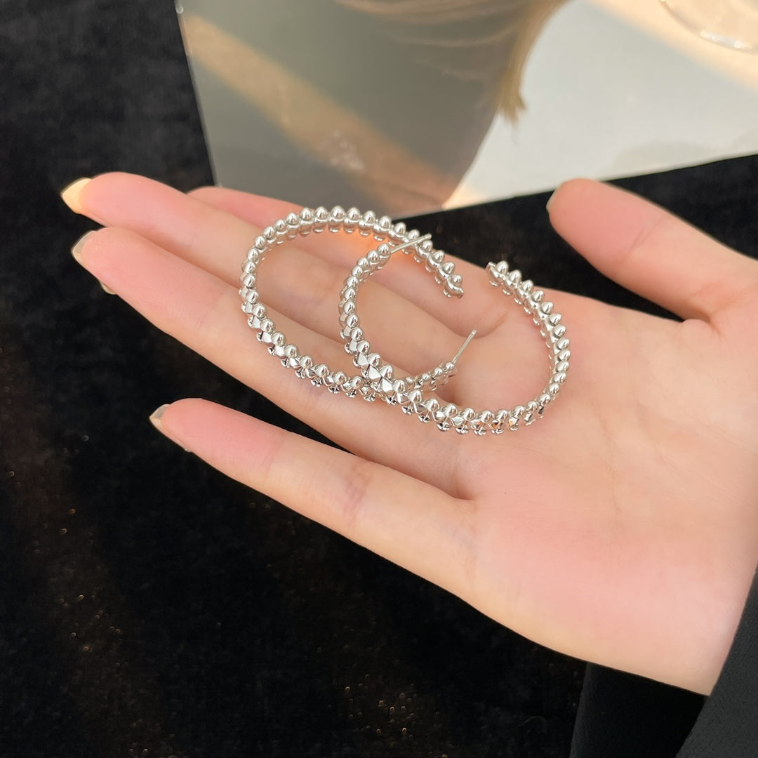 [Lumi Jewelry]CLASH HOOP EARRINGS