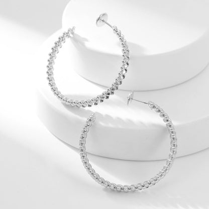 [Lumi Jewelry]CLASH HOOP LARGE EARRINGS