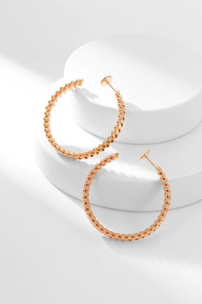 [Lumi Jewelry]CLASH HOOP EARRINGS