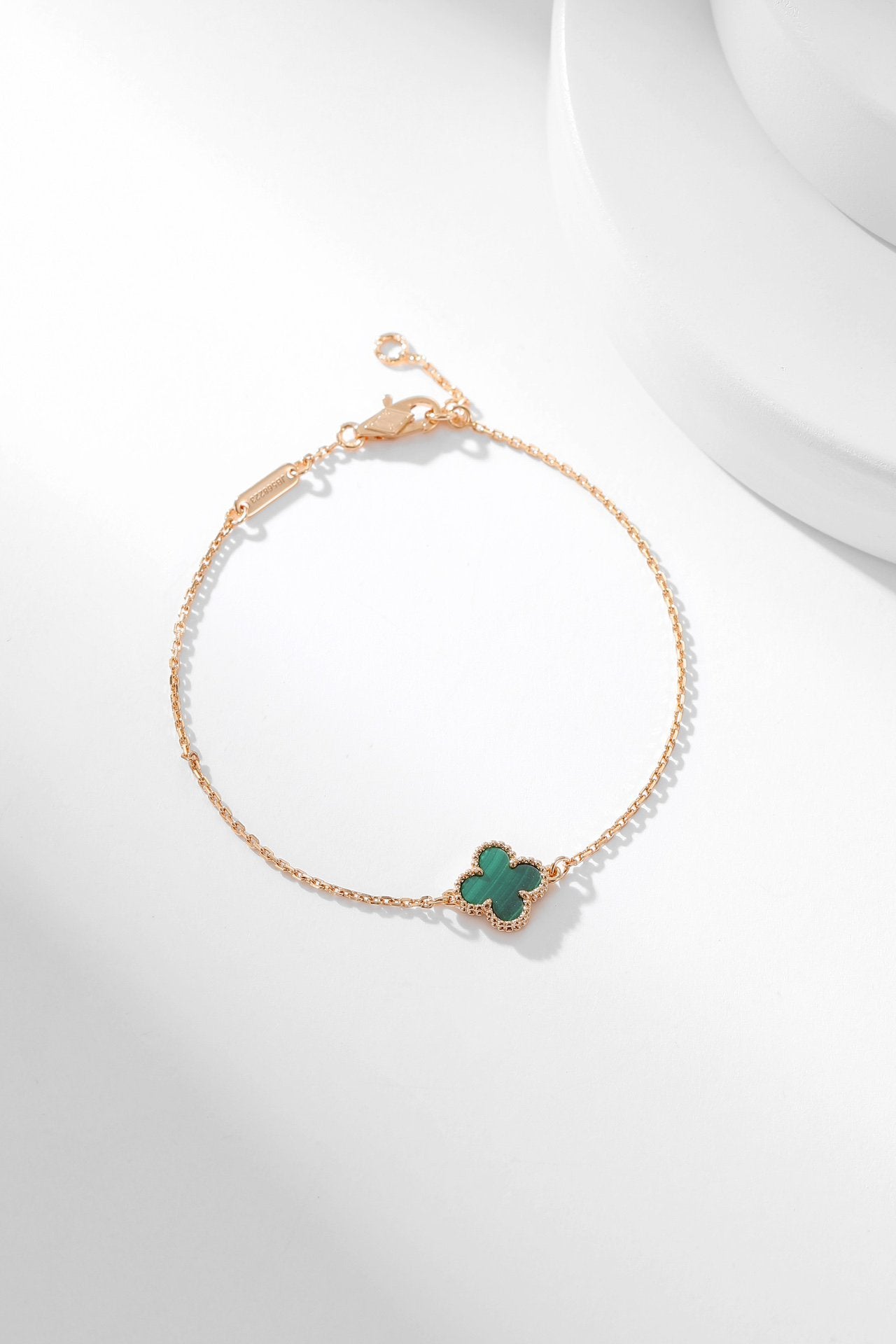 [Lumi Jewelry]CLOVER BRACELET MALACHITE 1 MOTIF