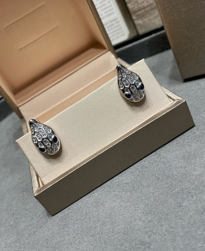 [Lumi Jewelry]SERPENT DIAMOND STUD EARRINGS