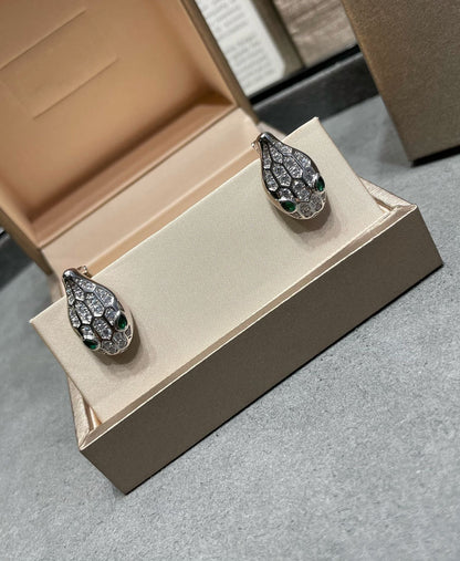 [Lumi Jewelry]SERPENT DIAMOND STUD EARRINGS