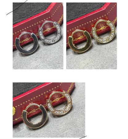 [Lumi Jewelry]LOVE DIAMOND EARRINGS