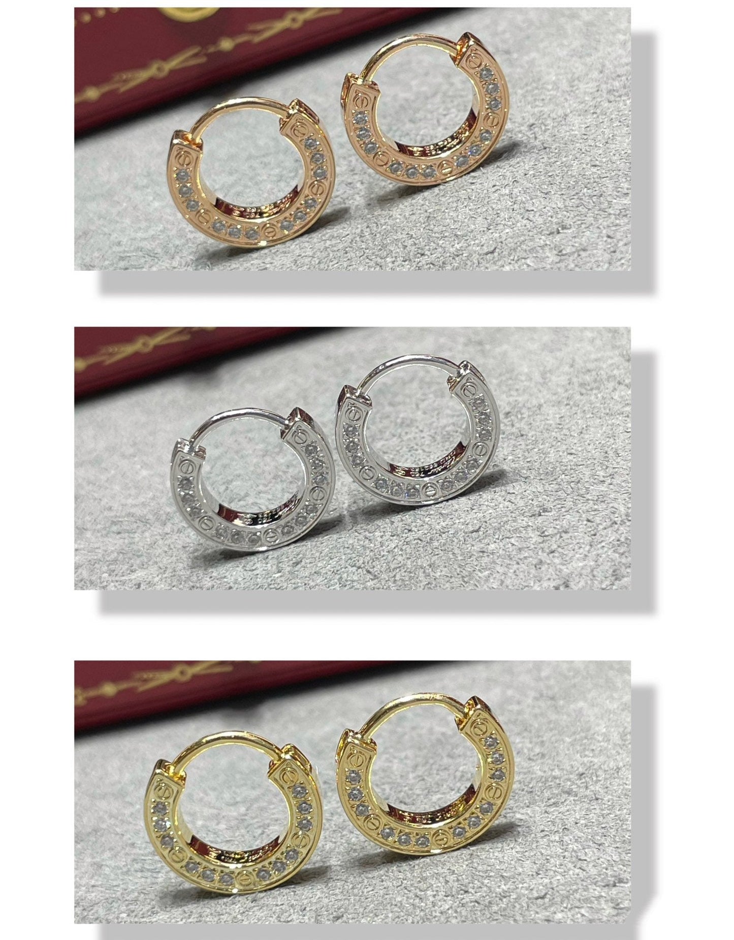 [Lumi Jewelry]LOVE DIAMOND EARRINGS