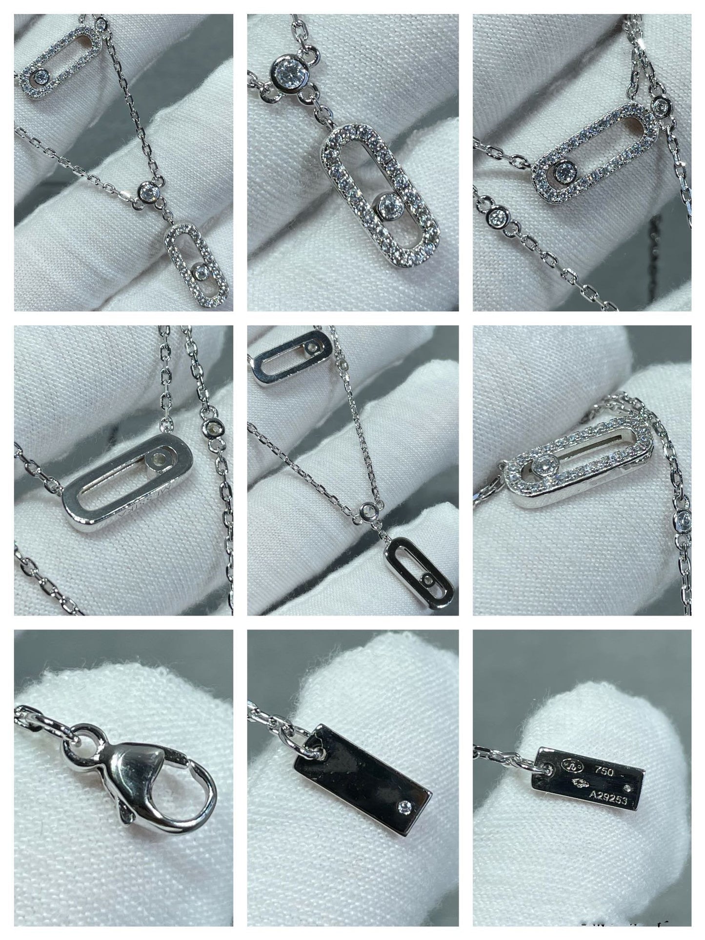 [Lumi Jewelery]MOVE 2 ROW DIAMOND NECKLACE