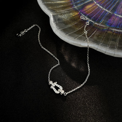 [Lumi Jewelry]FORCE 10 FULL DIAMOND BUCKLE CHAIN LINK MINI MODEL