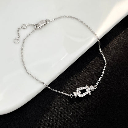 [Lumi Jewelry]FORCE 10 FULL DIAMOND BUCKLE CHAIN LINK MINI MODEL