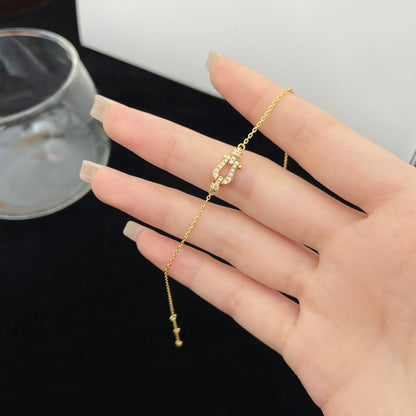 [Lumi Jewelry]FORCE 10 FULL DIAMOND BUCKLE CHAIN LINK MINI MODEL