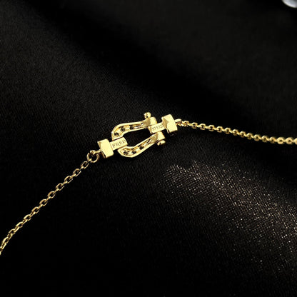[Lumi Jewelry]FORCE 10 FULL DIAMOND BUCKLE CHAIN LINK MINI MODEL