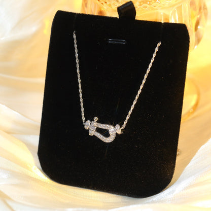 [Lumi Jewelry]FORCE 10 DIAMOND SILVER NECKLACE MINI MODEL
