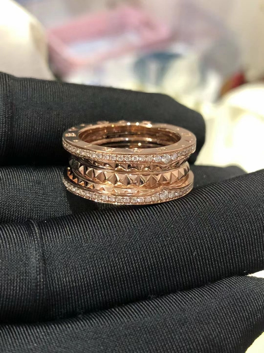 [Lumi Jewelry]ZERO 1 ROCK DIAMOND PINK GOLD
