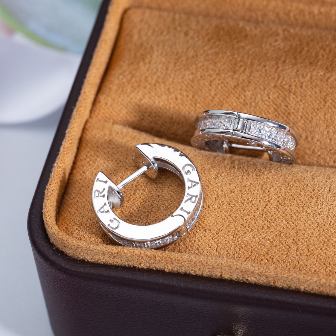 [Lumi Jewelry]ZERO 1 MINI SILVER DIAMOND EARRINGS