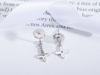 [Lumi Jewelry]VIDYLLE SILVER DIAMOND MINI DROP EARRINGS
