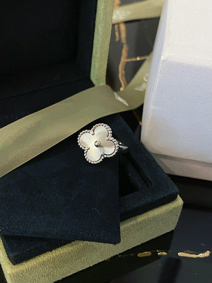[Lumi Jewelry]CLOVER SILVER RING