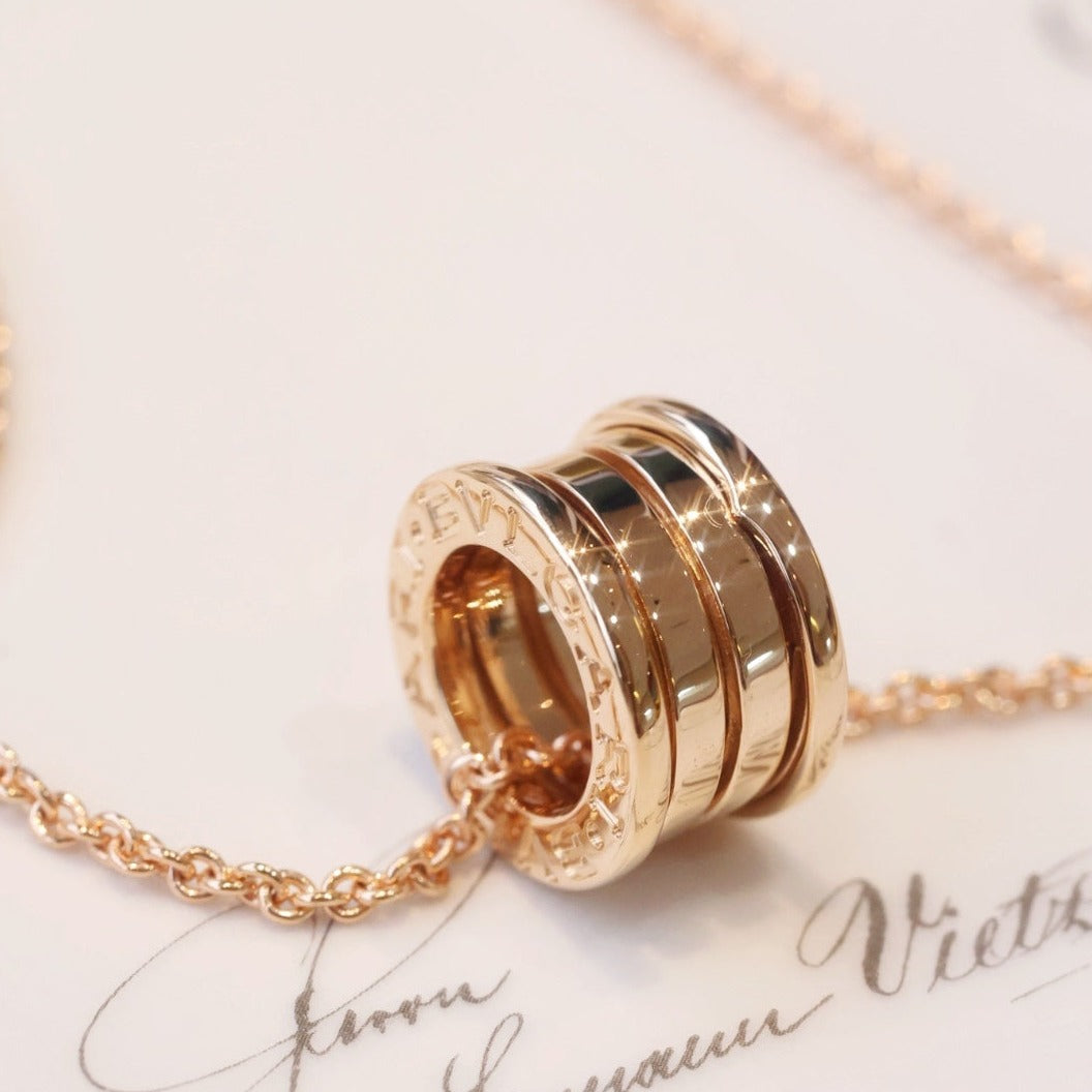 [Lumi Jewelry]ZERO 1 PINK GOLD NECKLACE