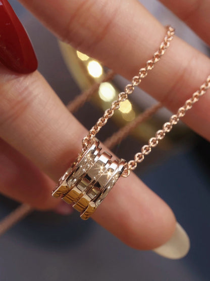 [Lumi Jewelry]ZERO 1 PINK GOLD NECKLACE