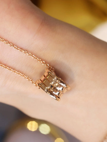 [Lumi Jewelry]ZERO 1 PINK GOLD NECKLACE