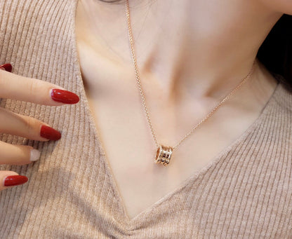[Lumi Jewelry]ZERO 1 PINK GOLD NECKLACE