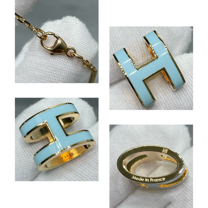 [Lumi Jewelry]POP H SKY BLUE NECKLACE