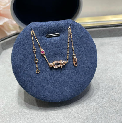 [Lumi Jewelry]FORCE 10 DIAMOND CHAIN LINK PINK GOLD BRACELET