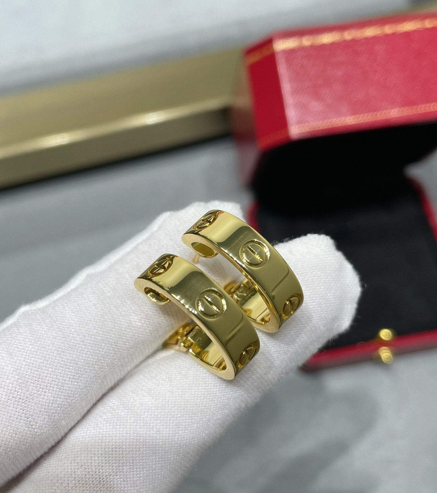 [Lumi Jewelry]LOVE 5.5MM EARRINGS